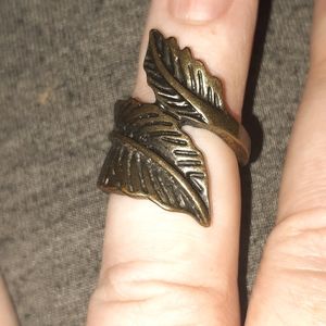 Vintage Brass wrap ring!